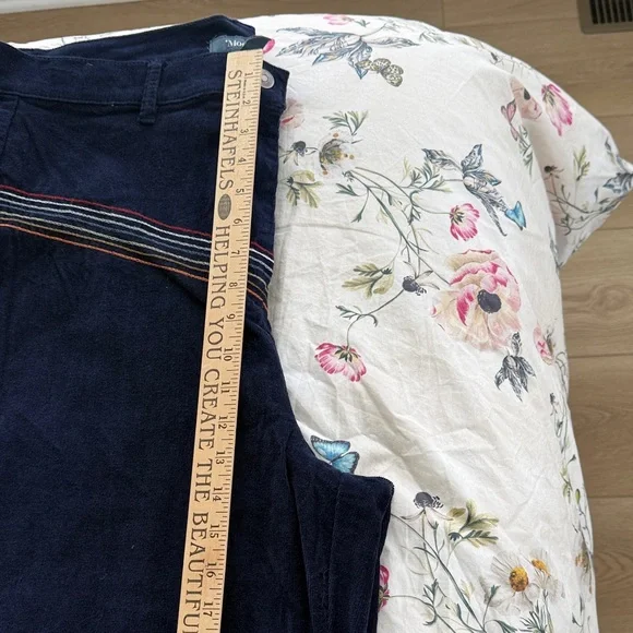 Modcloth Navy Lightweight Corduroy with Rainbow Stripe - Picture 7 of 9